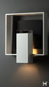 Hubbardton Forge Shadow Box Medium Dark Sky Friendly Outdoor Sconce in Coastal White Finish Model: 302663-SKT-02-80-ZM0850