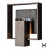 Hubbardton Forge Shadow Box Medium With Slate Dark Sky Friendly Outdoor Sconce in Coastal Oil Rubbed Bronze Finish Model: 302662-SKT-14-SL-ZM0850