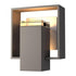 Hubbardton Forge Shadow Box Small Outdoor Sconce Model: 302601-SKT-10-10-ZM0546