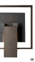Hubbardton Forge Shadow Box Small With Slate Dark Sky Friendly Outdoor Sconce in Coastal Oil Rubbed Bronze Finish Model: 302660-SKT-14-SL-ZM0850