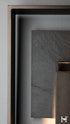 Hubbardton Forge Shadow Box Small With Slate Dark Sky Friendly Outdoor Sconce in Coastal Oil Rubbed Bronze Finish Model: 302660-SKT-14-SL-ZM0850