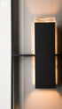 Hubbardton Forge Shadow Box Tall Dark Sky Friendly Outdoor Sconce in Coastal Black Finish Model: 302667-SKT-80-78-ZM0850