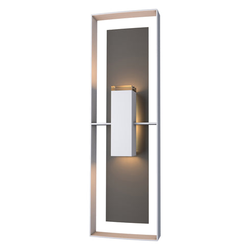 Hubbardton Forge Shadow Box Tall Outdoor Sconce in Coastal Oil Rubbed Bronze Finish Model: 302607-SKT-14-14-ZM0546