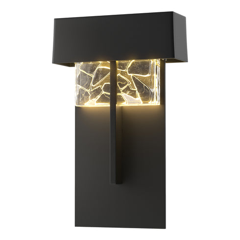 Hubbardton Forge Shard Large LED Outdoor Sconce in Coastal Dark Smoke Finish Model: 302517-LED-77-YP0501