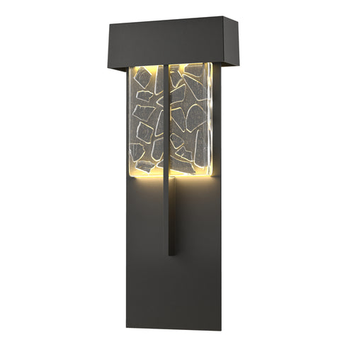 Hubbardton Forge Shard XL Outdoor Sconce in Coastal Oil Rubbed Bronze Finish Model: 302518-LED-14-YP0669