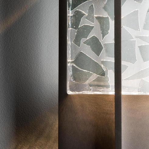 Hubbardton Forge Shard XL Outdoor Sconce in Coastal Oil Rubbed Bronze Finish Model: 302518-LED-14-YP0669