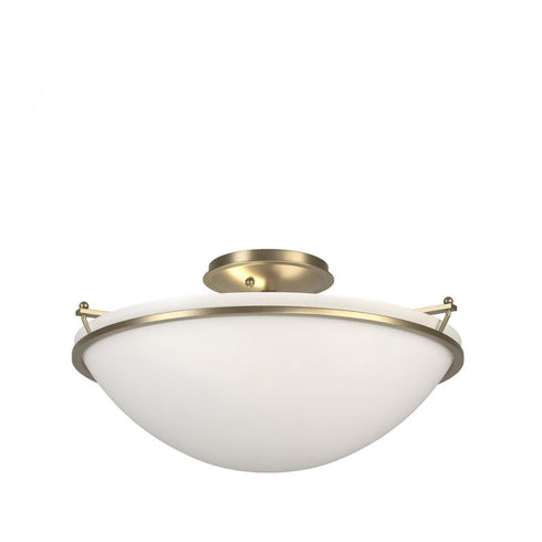 Hubbardton Forge Simple Lines Plain Large Semi Flush Model: 124304-SKT-82-GG0053