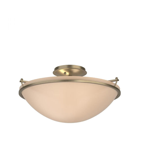 Hubbardton Forge Simple Lines Plain Large Semi Flush Model: 124304-SKT-82-GG0053