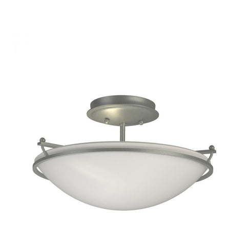 Hubbardton Forge Simple Lines Plain Small Semi Flush Model: 124302-SKT-82-GG0047