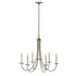 Hubbardton Forge Simple Lines Simple Sweep 6 Arm Chandelier Model: 101160-SKT-25