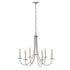 Hubbardton Forge Simple Lines Simple Sweep 6 Arm Chandelier Model: 101160-SKT-25