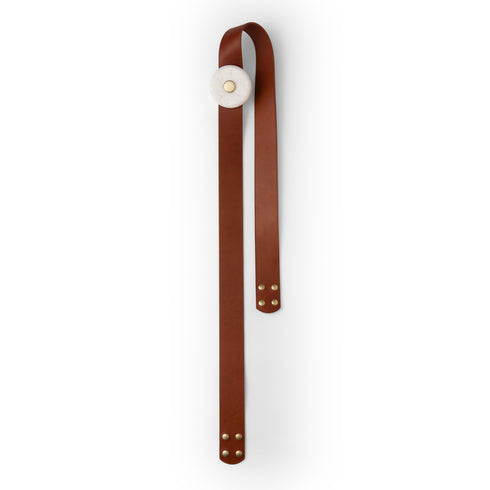 Hubbardton Forge SNAPS Additional LED Module with 72 Inch Extension Strap in Modern Brass Finish Model: 905713-LED-86-LC-AR