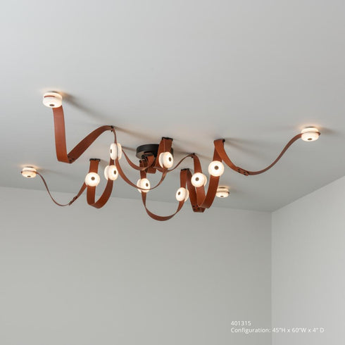Hubbardton Forge SNAPS Large LED Pendant in Black Finish Model: 401316-LED-STND-10-LC-AR