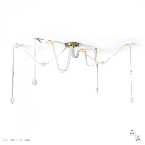 Hubbardton Forge SNAPS Large LED Pendant in Modern Brass Finish Model: 401316-LED-STND-86-LW-AR