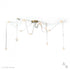 Hubbardton Forge SNAPS Large LED Pendant in Modern Brass Finish Model: 401316-LED-STND-86-LW-AR