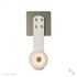 Hubbardton Forge SNAPS LED Sconce in Modern Brass Finish Model: 402031-LED-86-LW-AR