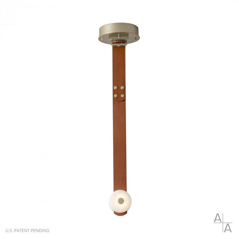 Hubbardton Forge SNAPS Small LED Pendant in Modern Brass Finish Model: 401850-LED-STND-86-LC-AR
