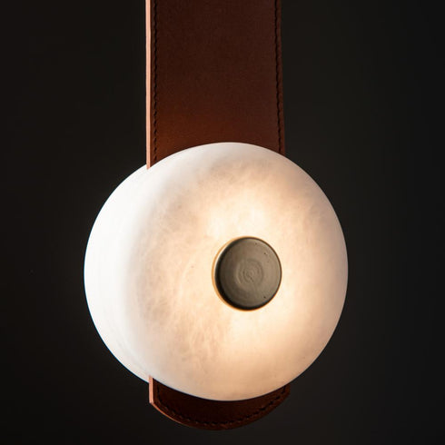 Hubbardton Forge SNAPS Small LED Pendant in Modern Brass Finish Model: 401850-LED-STND-86-LC-AR