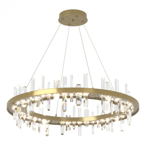 Hubbardton Forge Solitude Circular LED Pendant in Bronze Finish Model: 139915-LED-STND-05-CR