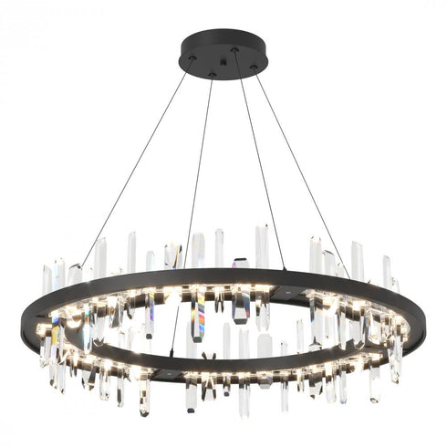 Hubbardton Forge Solitude Circular LED Pendant in Bronze Finish Model: 139915-LED-STND-05-CR