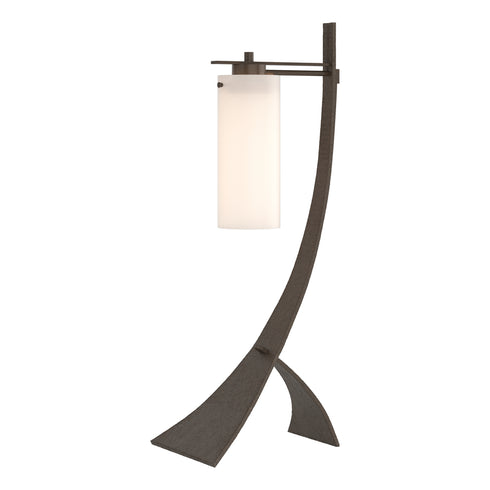 Hubbardton Forge Stasis Table Lamp in Bronze Finish Model: 272665-SKT-05-GG0075