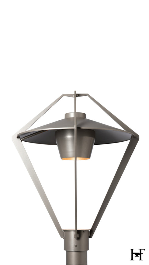Hubbardton Forge Stellar Dark Sky Friendly Post Light in Coastal Burnished Steel Finish Model: 342652-SKT-78-78