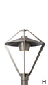 Hubbardton Forge Stellar Dark Sky Friendly Post Light in Coastal Burnished Steel Finish Model: 342652-SKT-78-78