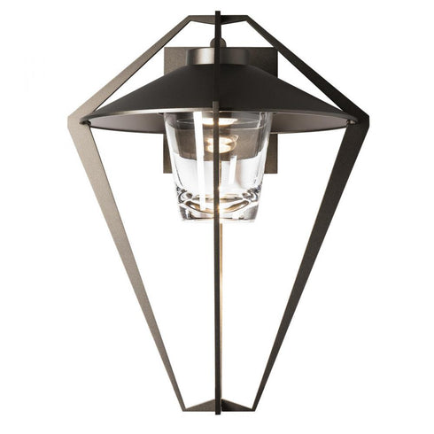 Hubbardton Forge Stellar Small Outdoor Sconce in Coastal Oil Rubbed Bronze Finish Model: 302651-SKT-14-ZM0726