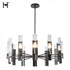 Hubbardton Forge Summit 12 Light Pendant in Dark Smoke Finish Model: 132047-SKT-MULT-07-ZM0828