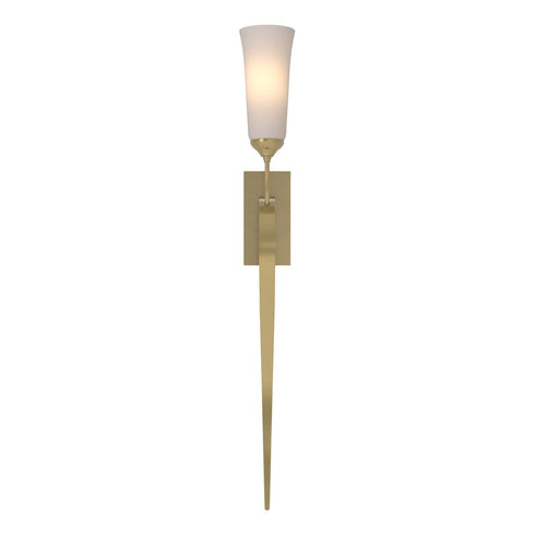 Hubbardton Forge Sweeping Taper ADA Sconce in Bronze Finish Model: 204529-SKT-05-GG0350