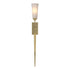 Hubbardton Forge Sweeping Taper ADA Sconce in Bronze Finish Model: 204529-SKT-05-GG0350