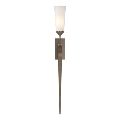 Hubbardton Forge Sweeping Taper ADA Sconce in Bronze Finish Model: 204529-SKT-05-GG0350