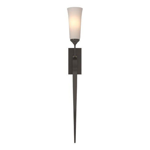 Hubbardton Forge Sweeping Taper ADA Sconce in Bronze Finish Model: 204529-SKT-05-GG0350
