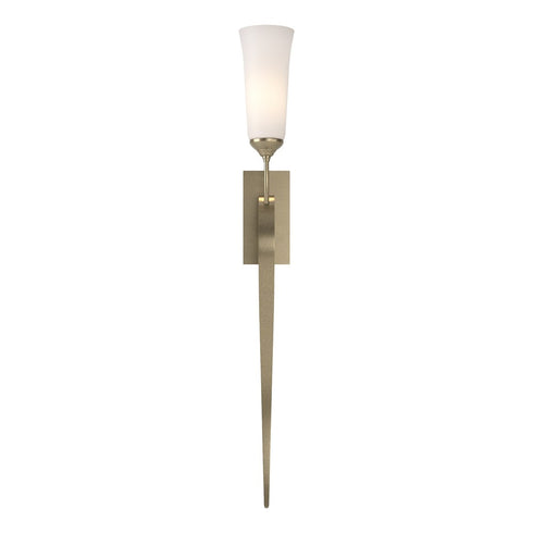 Hubbardton Forge Sweeping Taper ADA Sconce in Bronze Finish Model: 204529-SKT-05-GG0350