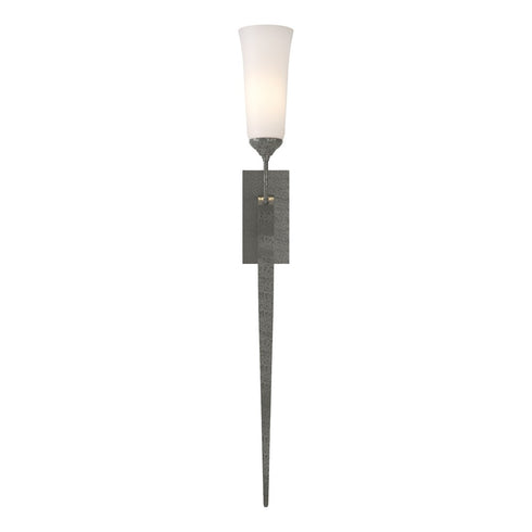 Hubbardton Forge Sweeping Taper ADA Sconce in Bronze Finish Model: 204529-SKT-05-GG0350