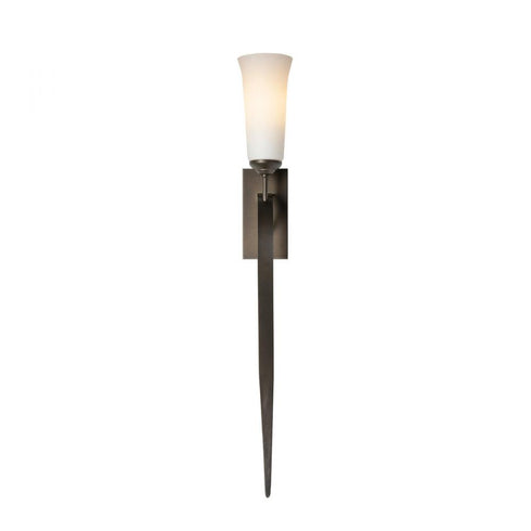 Hubbardton Forge Sweeping Taper ADA Sconce in Bronze Finish Model: 204529-SKT-05-GG0350