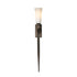 Hubbardton Forge Sweeping Taper ADA Sconce in Bronze Finish Model: 204529-SKT-05-GG0350