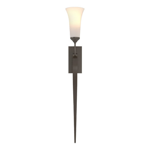 Hubbardton Forge Sweeping Taper Sconce in Bronze Finish Model: 204526-SKT-05-GG0068