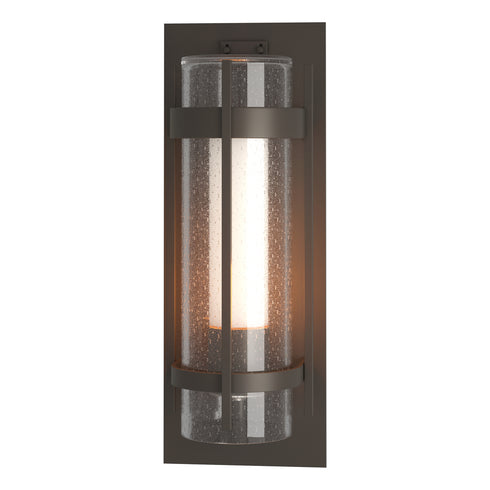 Hubbardton Forge Torch Large Outdoor Sconce in Coastal Oil Rubbed Bronze Finish Model: 305898-SKT-14-ZS0656