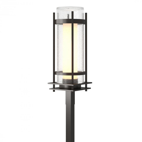 Hubbardton Forge Torch Outdoor Post Light in Coastal Oil Rubbed Bronze Finish Model: 345897-SKT-14-ZS0684