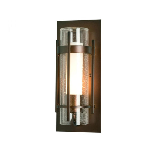 Hubbardton Forge Torch Small Outdoor Sconce in Coastal Oil Rubbed Bronze Finish Model: 305896-SKT-14-ZS0654