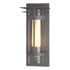 Hubbardton Forge Torch with Top Plate Large Outdoor Sconce in Coastal Oil Rubbed Bronze Finish Model: 305998-SKT-14-ZS0656