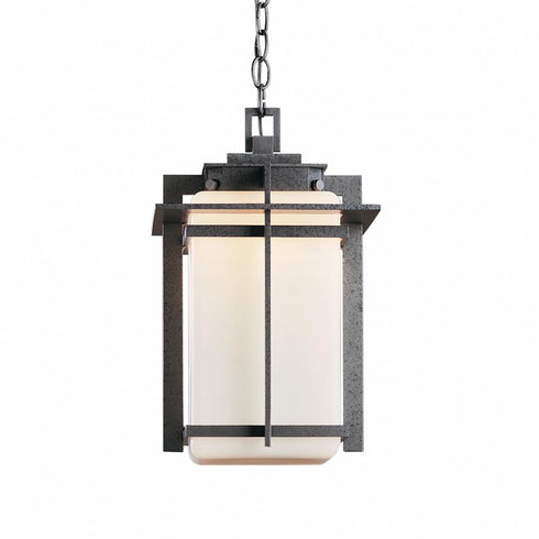 Hubbardton Forge Tourou Large Outdoor Ceiling Fixture in Coastal Natural Iron Finish Model: 366007-SKT-20-GG0112