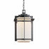 Hubbardton Forge Tourou Large Outdoor Ceiling Fixture in Coastal Natural Iron Finish Model: 366007-SKT-20-GG0112