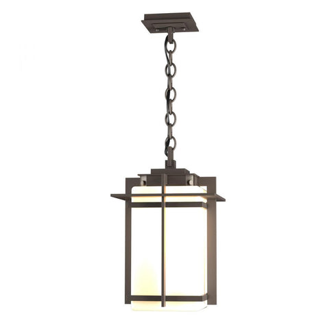 Hubbardton Forge Tourou Large Outdoor Ceiling Fixture in Coastal Natural Iron Finish Model: 366007-SKT-20-GG0112