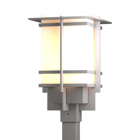 Hubbardton Forge Tourou Large Outdoor Post Light in Coastal Oil Rubbed Bronze Finish Model: 346013-SKT-14-GG0084