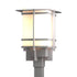 Hubbardton Forge Tourou Large Outdoor Post Light in Coastal Oil Rubbed Bronze Finish Model: 346013-SKT-14-GG0084