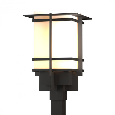 Hubbardton Forge Tourou Large Outdoor Post Light in Coastal Oil Rubbed Bronze Finish Model: 346013-SKT-14-GG0084