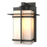 Hubbardton Forge Tourou Large Outdoor Sconce in Coastal Oil Rubbed Bronze Finish Model: 306008-SKT-14-GG0093