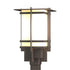 Hubbardton Forge Tourou Outdoor Post Light in Coastal Oil Rubbed Bronze Finish Model: 346011-SKT-14-GG0076
